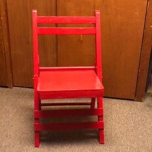 Small decorative wooden chair